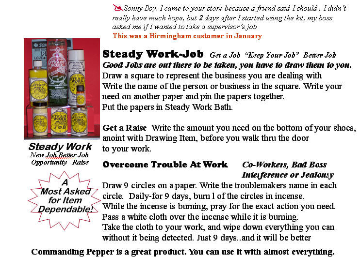 Steady Work Job - get a better job, keep your job